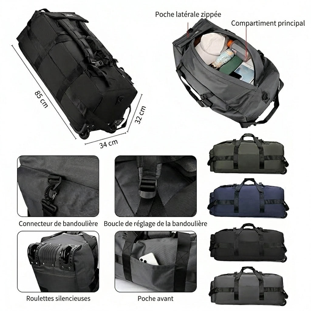 Odyssée - Grand Sac De Voyage Avec Roulettes - vue 25