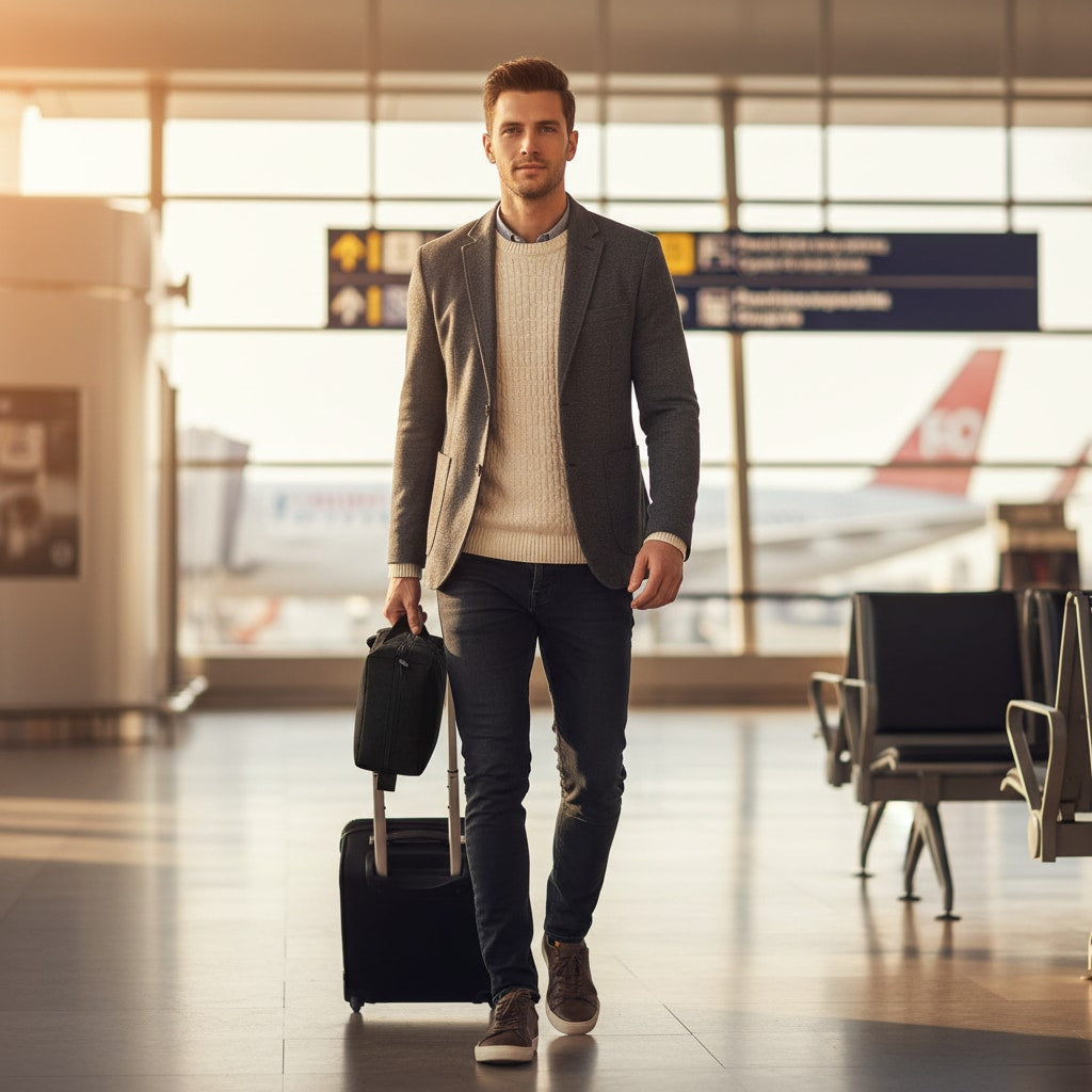 Cream - Trousse De Toilette Personnalisable Pour Homme - en voyage