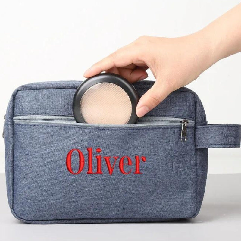 trousse de toilette unique avec prénom