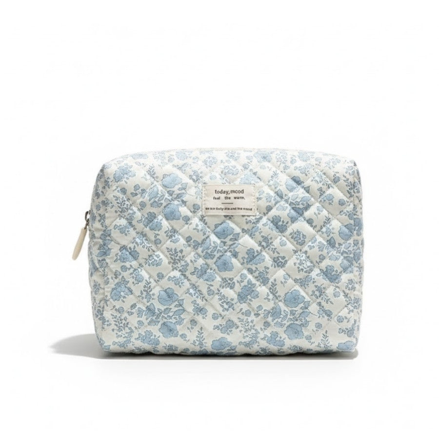 FLORISSE – Trousse de toilette fleurie matelassée : vue complémentaire