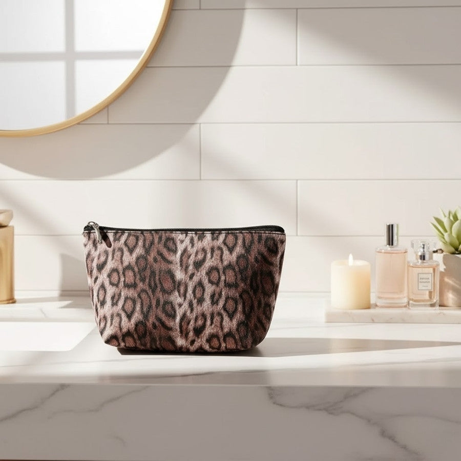 PARDIA – Trousse de toilette léopard en PU : vue complémentaire
