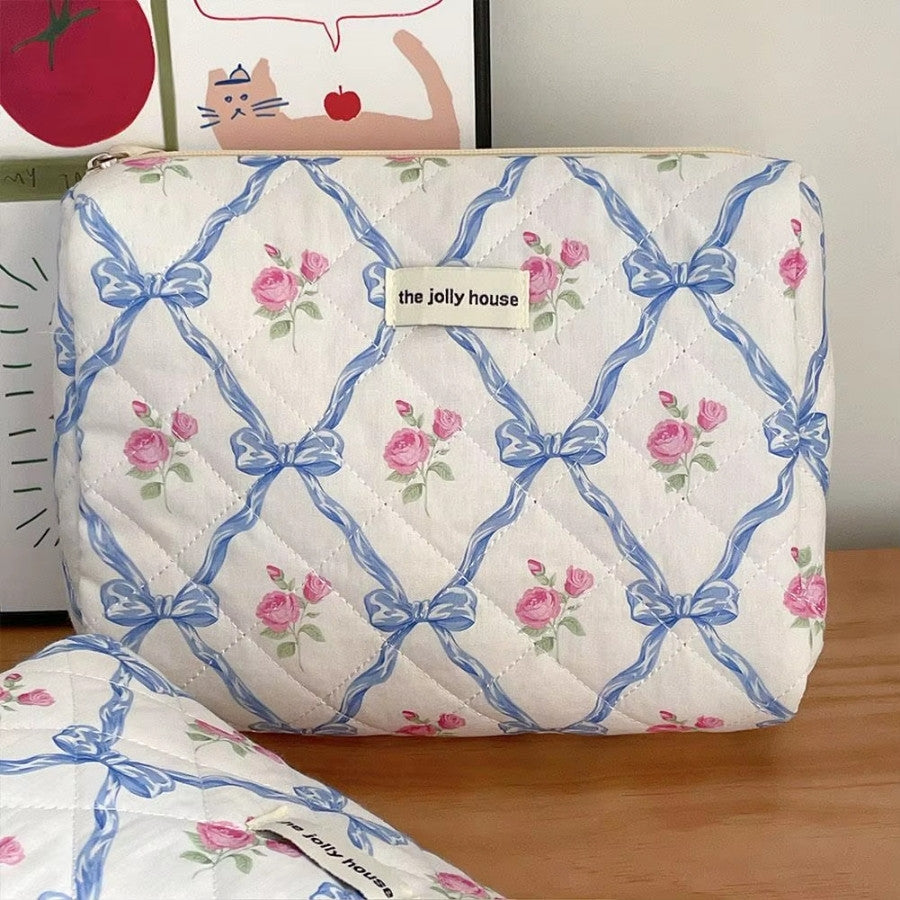 ROMELLE – Trousse de toilette matelassée vintage : vue complémentaire