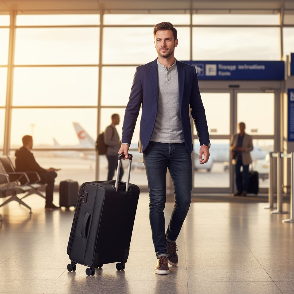 Valise Cabine Souple - en voyage