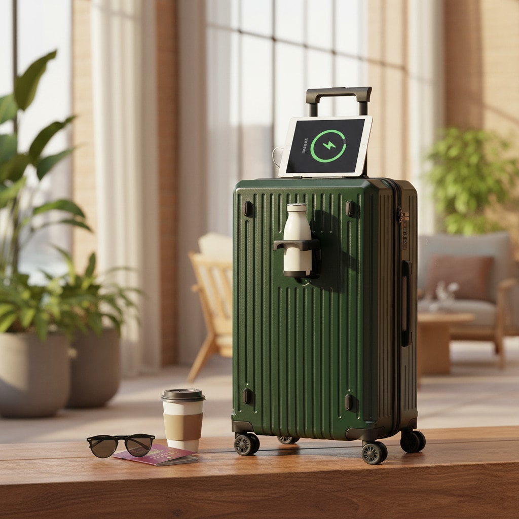 Odyssée - Valise Verte pour Soute - vue 5
