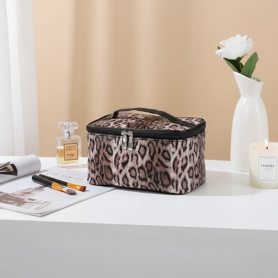 PARDORA – Vanity maquillage léopard en PU : vue complémentaire