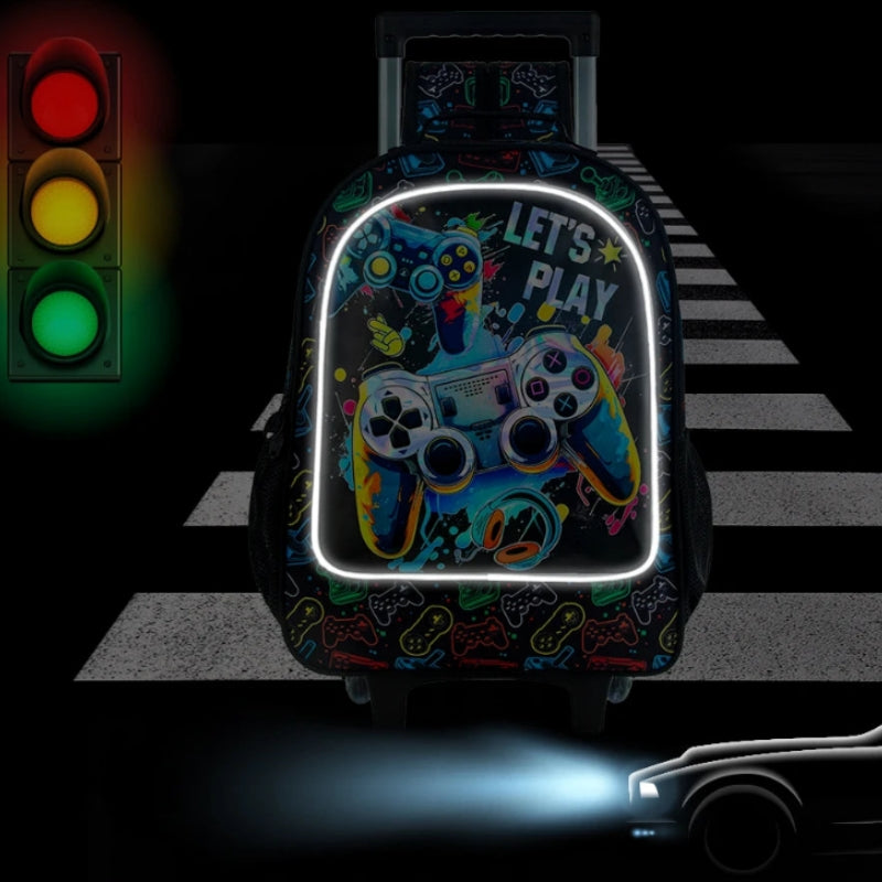 Cartable Sac À Dos À Roulettes Enfant