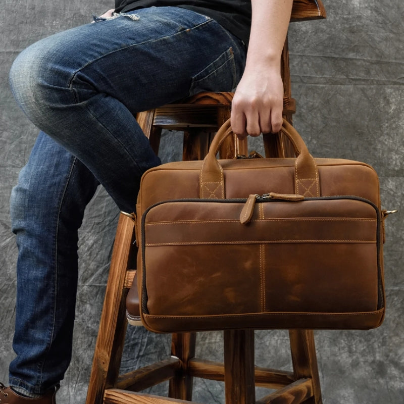 Heritage - Sacoche en Cuir Luxueuse pour Homme - vue 8