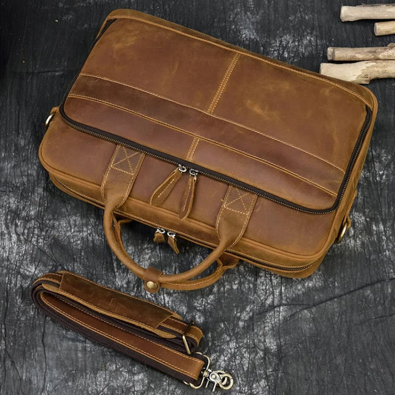 Heritage - Sacoche en Cuir Luxueuse pour Homme - vue 9
