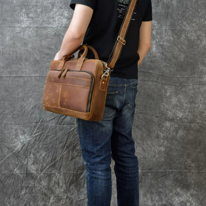 Heritage - Sacoche en Cuir Luxueuse pour Homme - vue 13