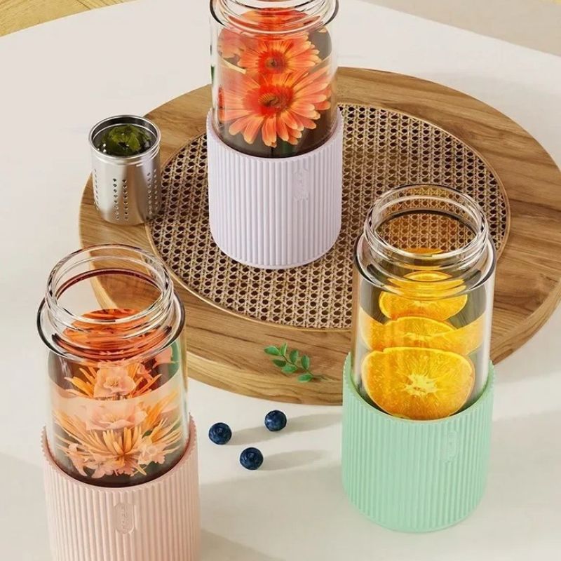 Gourde Verre Infuseur