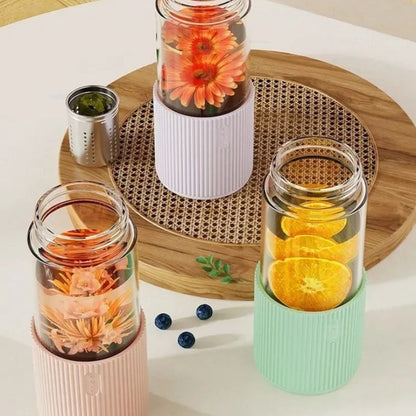 Gourde Verre Infuseur