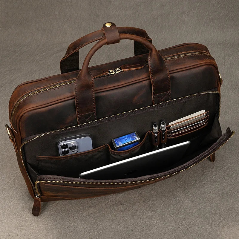 Heritage - Sacoche en Cuir Luxueuse pour Homme - vue 12