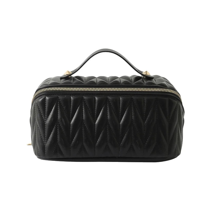 ARION - Trousse de Toilette Rayée Grande Capacité Élégante