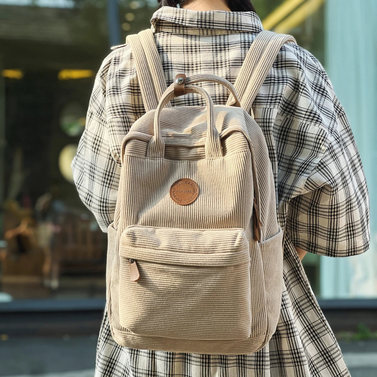 Soléa - Sac À Dos Velours De Voyage Femme - vue 8