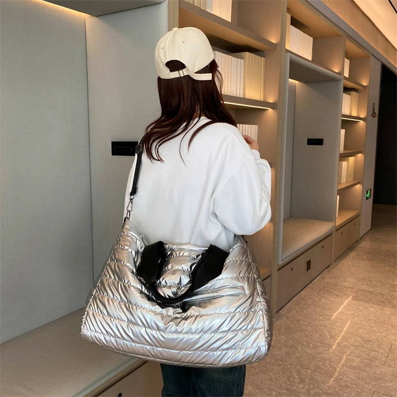 Soléa - Sac de Voyage Bandoulière Matelassé Femme - vue 8