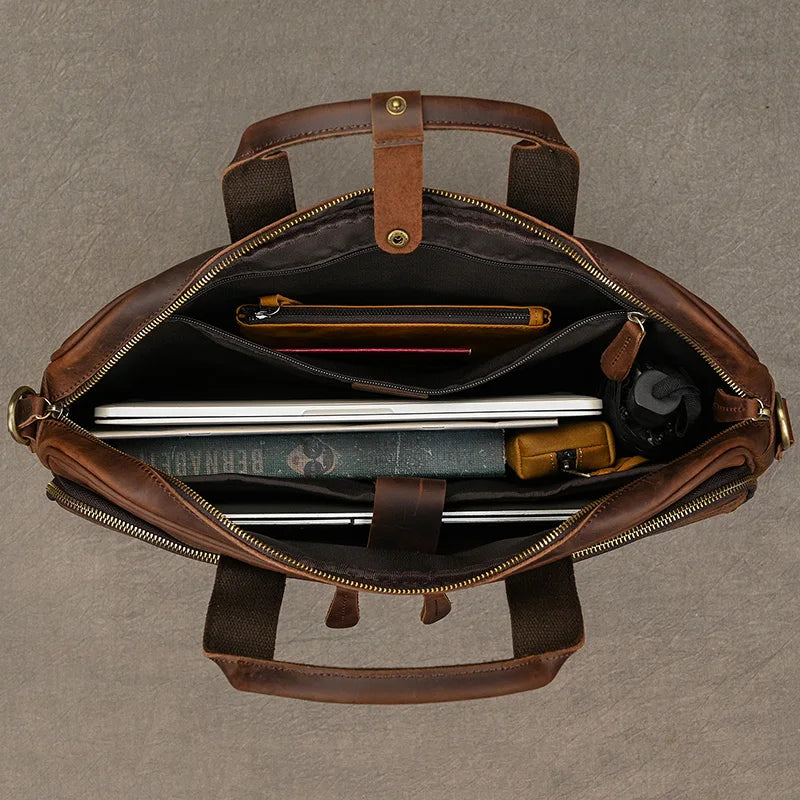 Heritage - Sacoche en Cuir Luxueuse pour Homme - vue 14