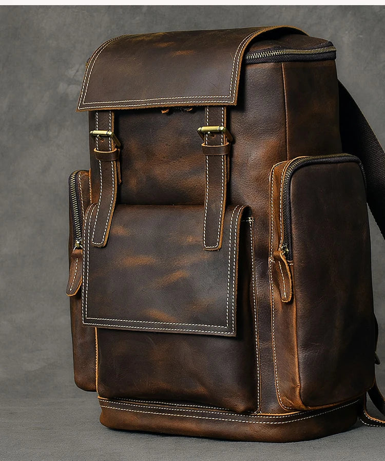 Heritage - Sac À Dos En Cuir Vintage - vue 9
