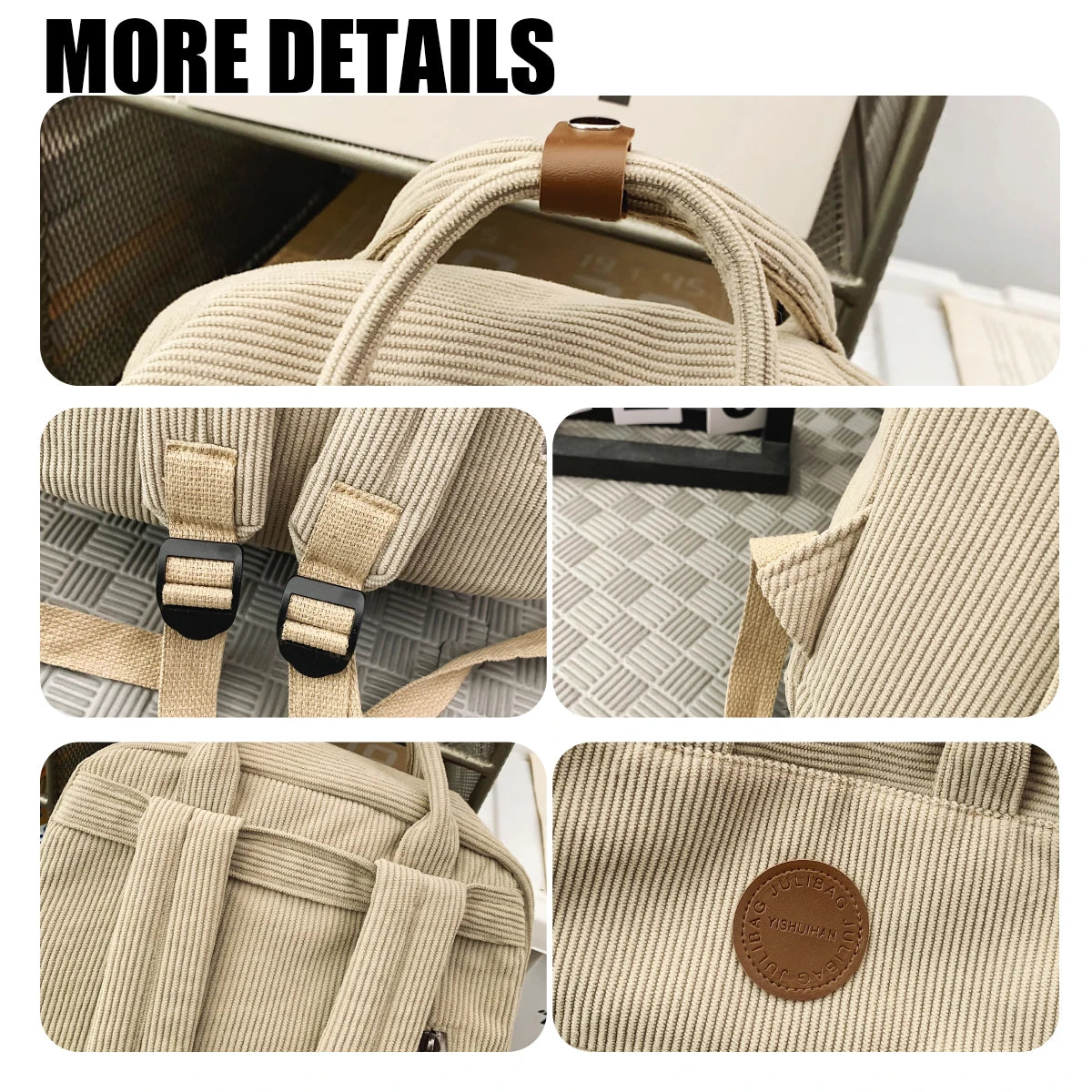 Soléa - Sac À Dos Velours De Voyage Femme - vue 6