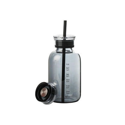 bouteille d'eau avec paille