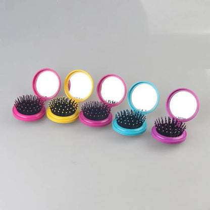 Brosse Cheveux Et Miroir De Poche Pylones