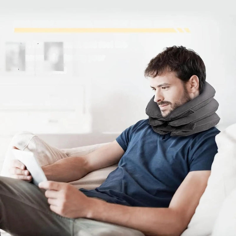 coussin gonflable pour confort en avion