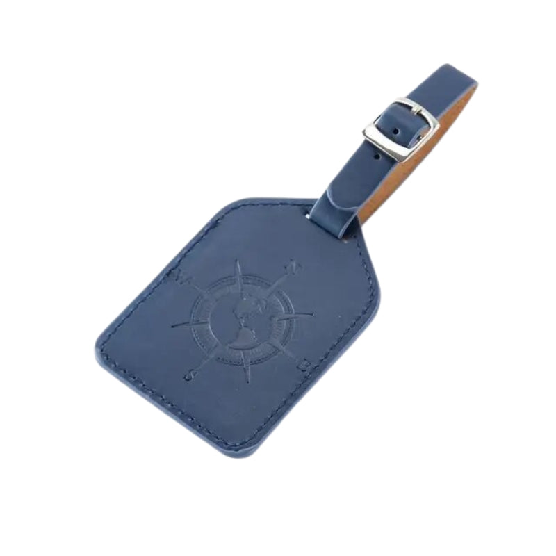 etiquette bagage en cuir