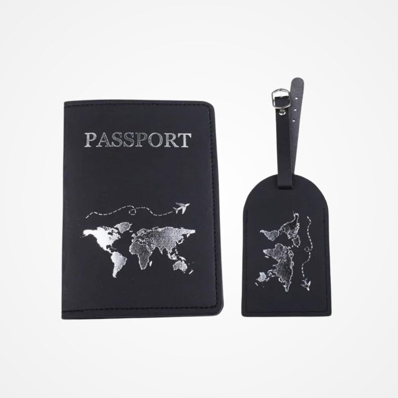 Pack - Etiquette Bagage Et Etui Passeport - vue 4