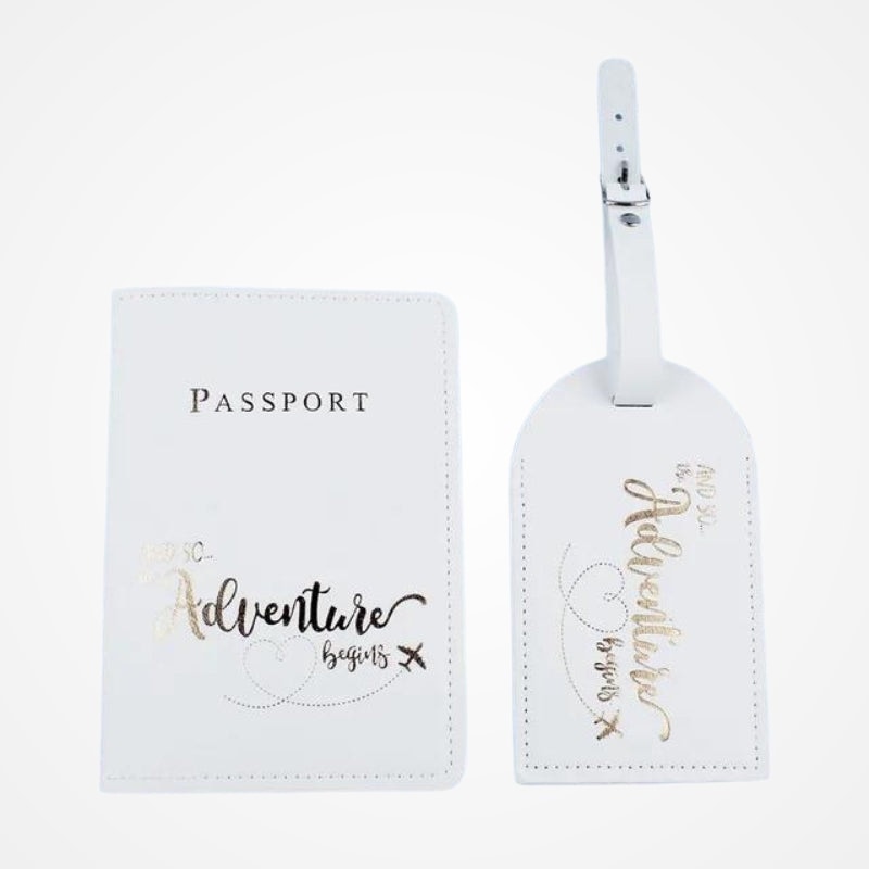 Pack - Etiquette Bagage Et Etui Passeport