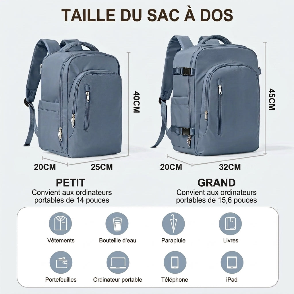DENEB - sac à dos voyage cabine 45x36x20 Easyjet
