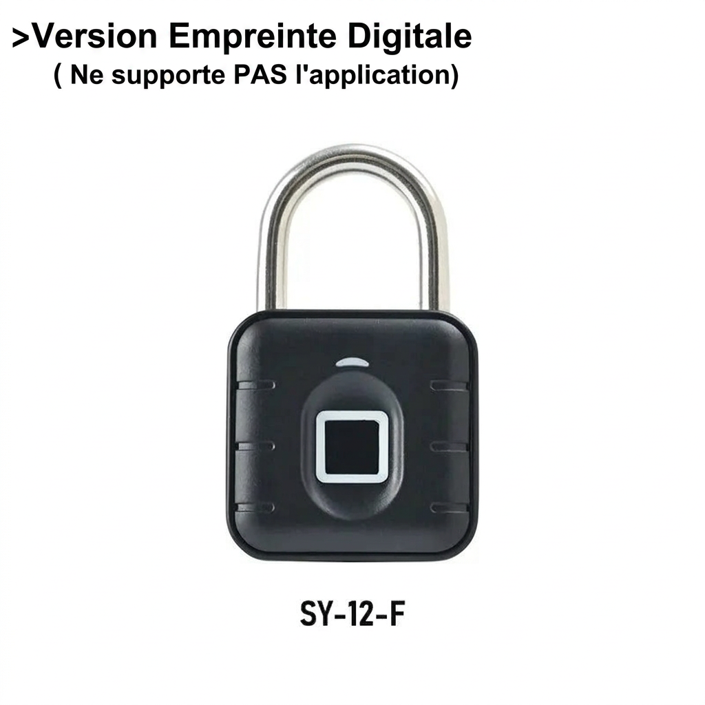 Zéphyr - Cadenas Connecté Bluetooth à Empreinte Digitale