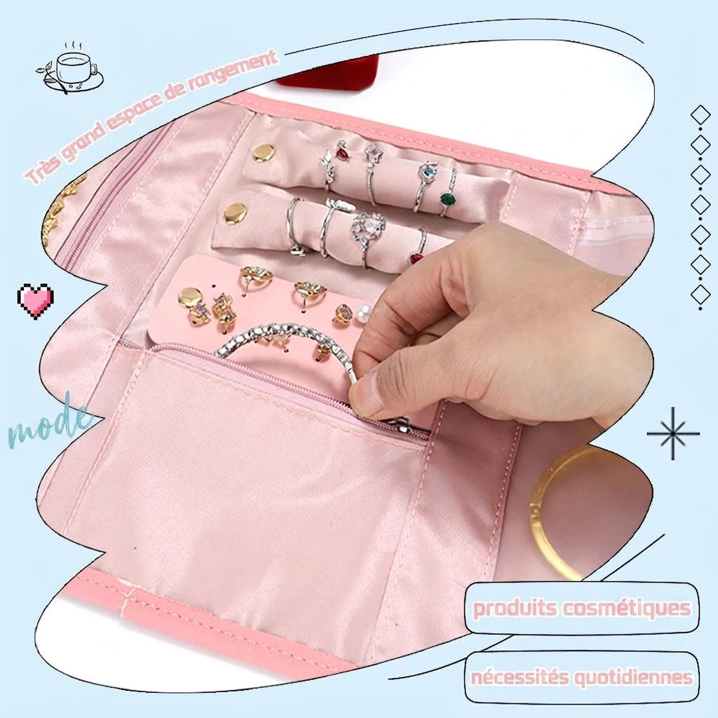 Alizé - Pochette de Voyage pour Bijoux Ajustable