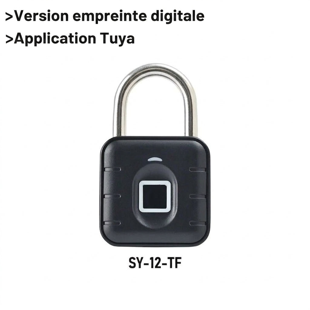 Zéphyr - Cadenas Connecté Bluetooth à Empreinte Digitale