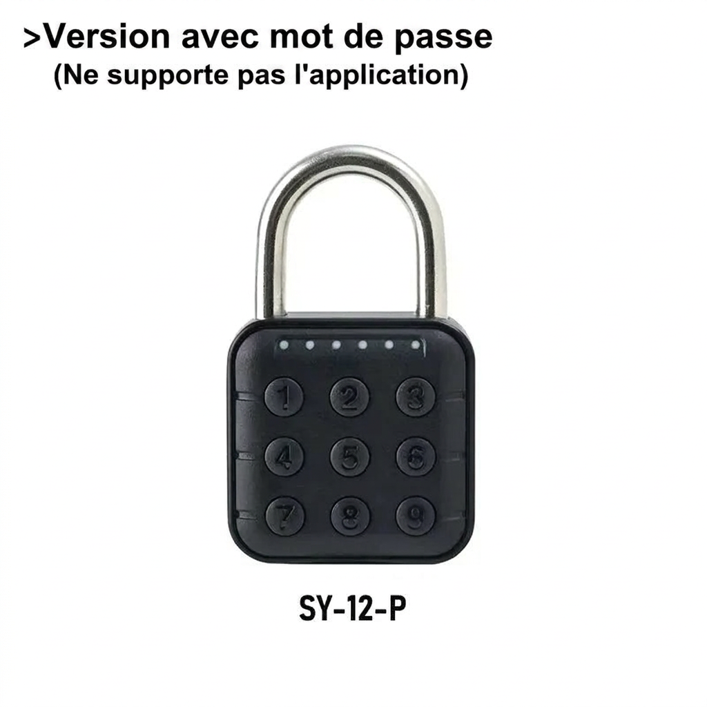 Zéphyr - Cadenas Connecté Bluetooth à Empreinte Digitale