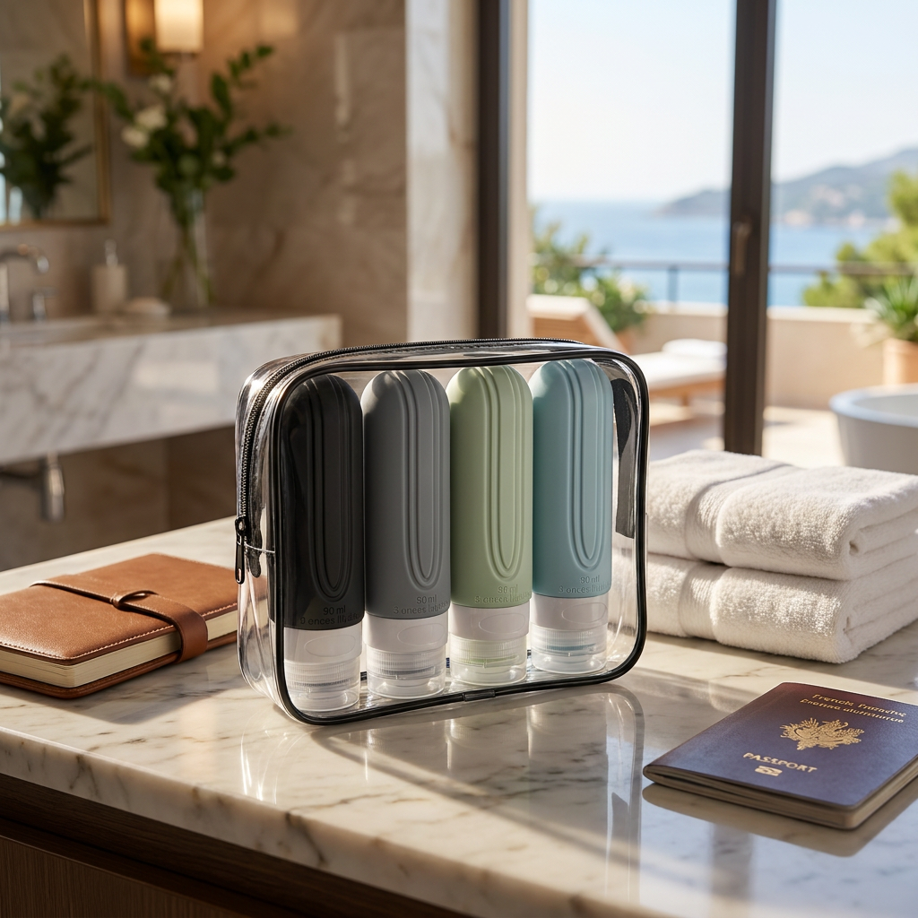 Zéphyr - Flacons de Voyage Rechargeables en Silicone