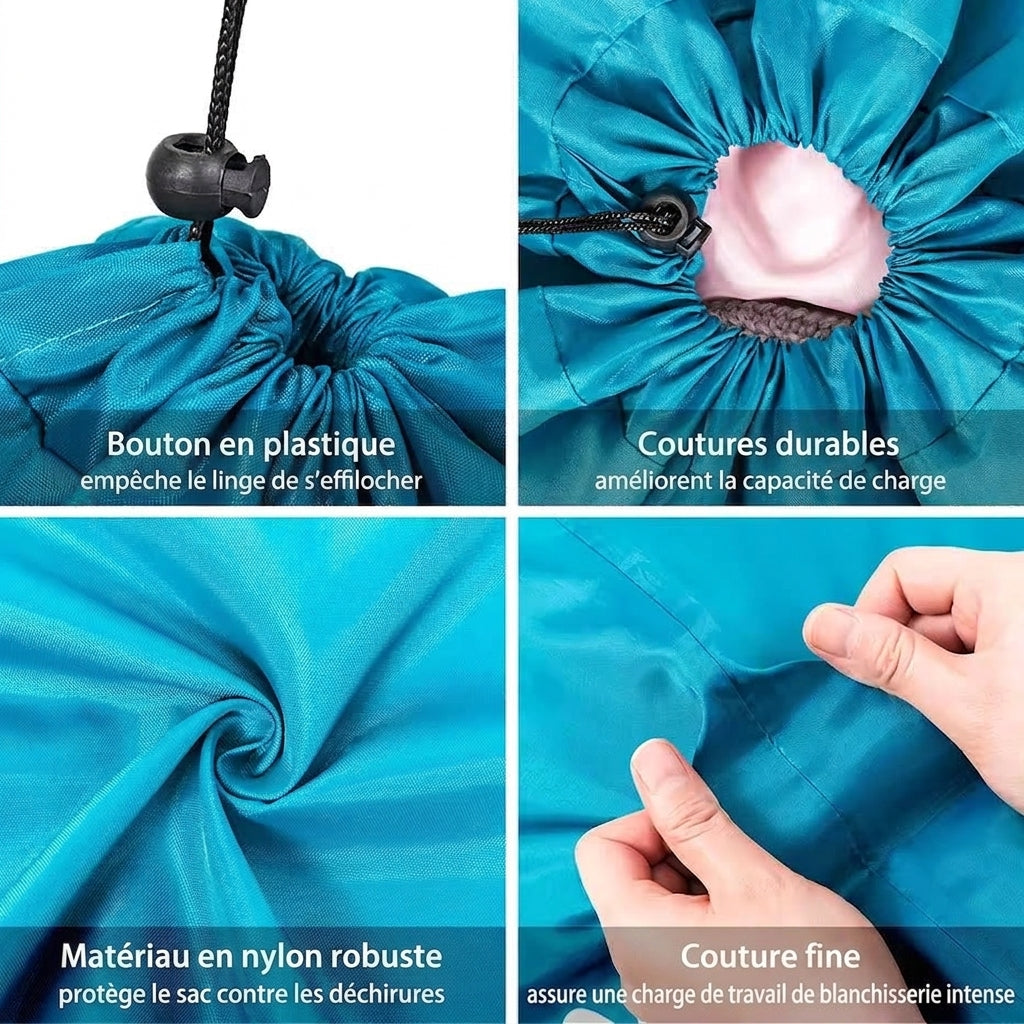 Zéphyr - Sac à Linge de Voyage Pliable Grande Capacité