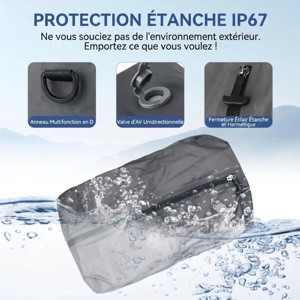 Zéphyr - Sac de Compression Étanche pour Voyageurs