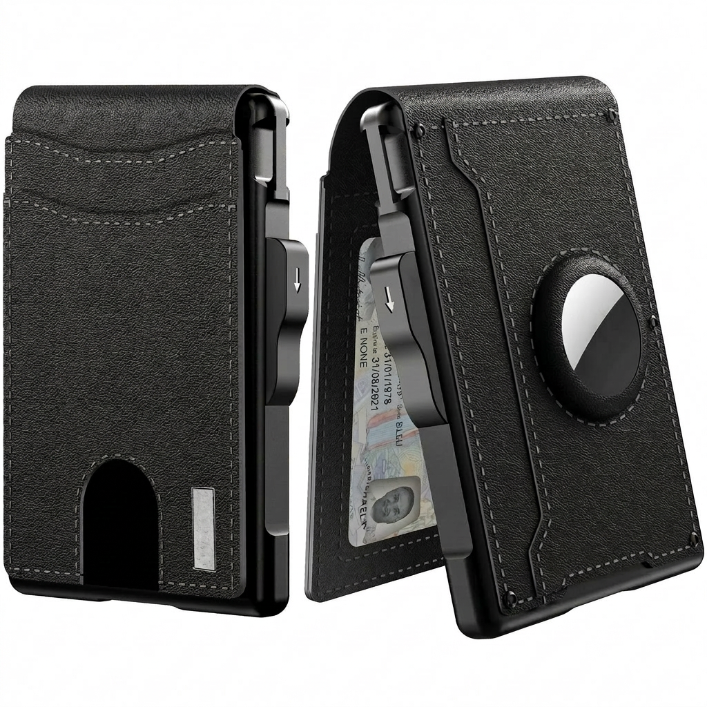 Zéphyr - Portefeuille Fin Pop-up Anti-RFID en Cuir PU