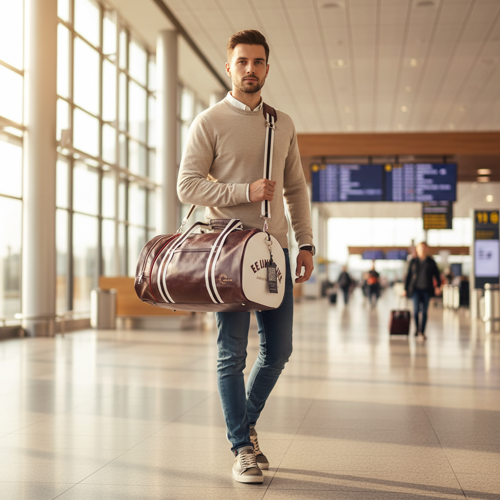 Nomade - Sac De Sport En Cuir De Voyage - vue 10