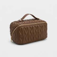 ARION - Trousse de Toilette Rayée Grande Capacité Élégante
