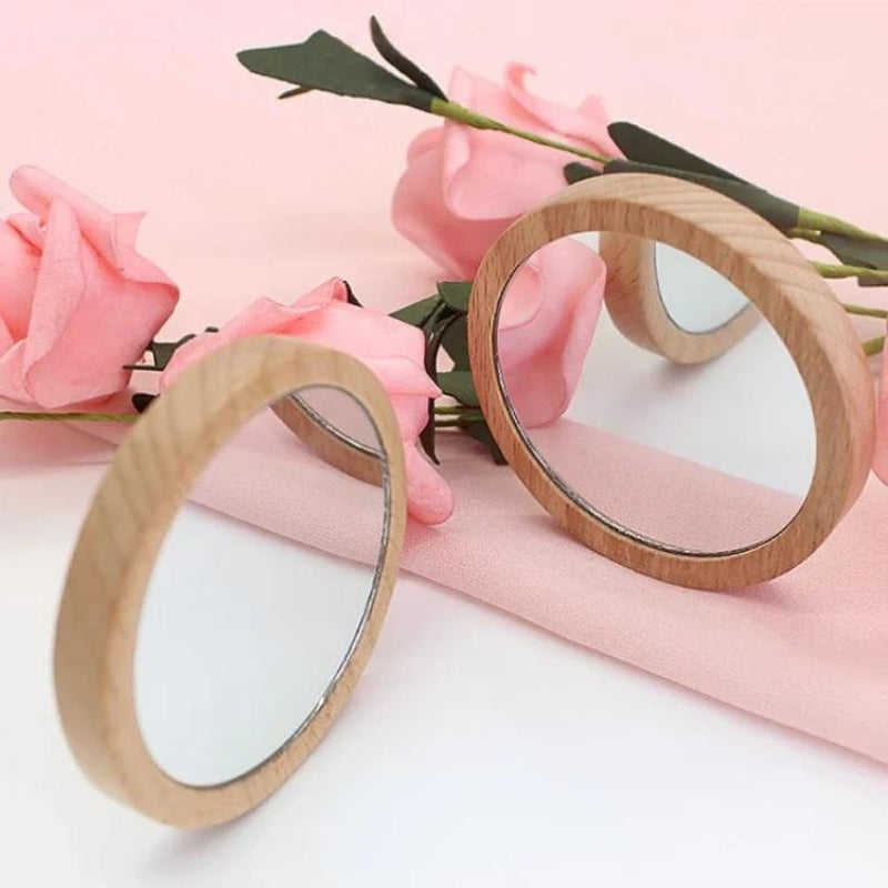 Miroir De Poche Bois