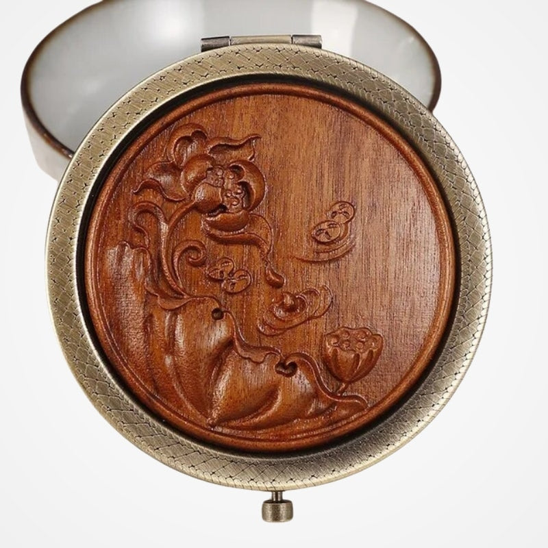 Miroir De Poche Décoratif Bois - vue 7