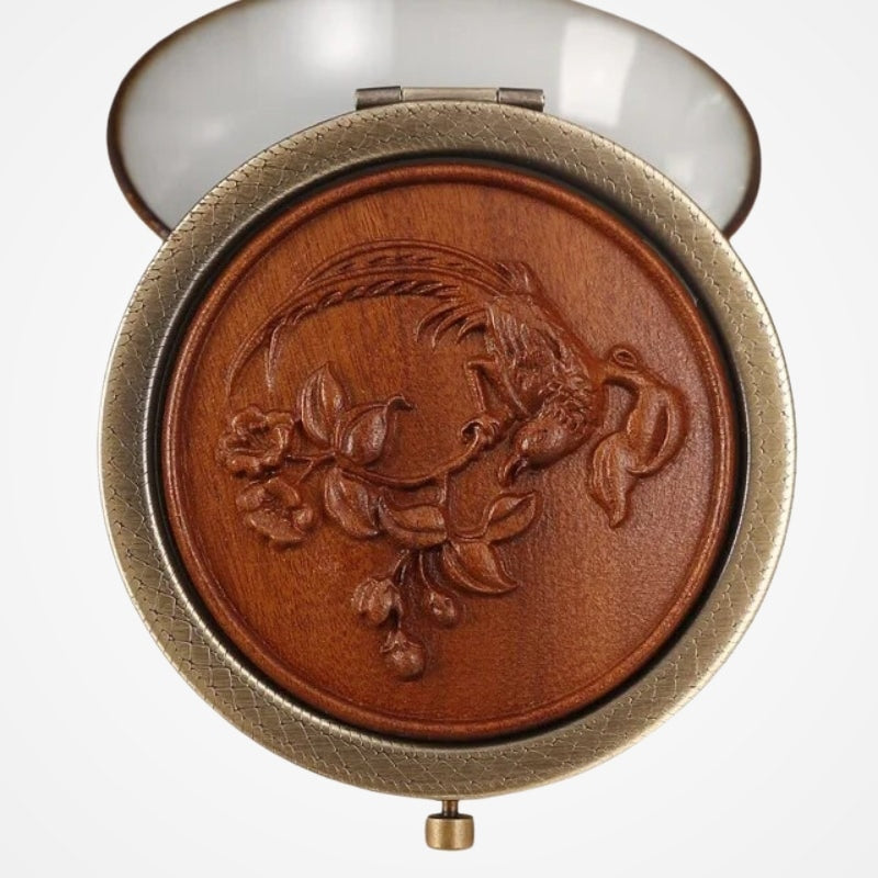 Miroir De Poche Décoratif Bois - vue 8