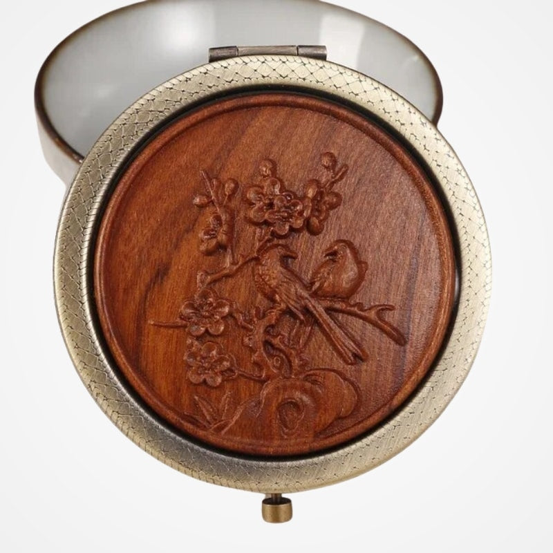 Miroir De Poche Décoratif Bois - vue 9