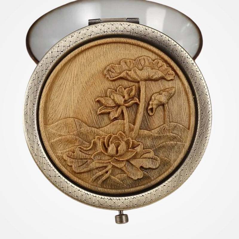 Miroir De Poche Décoratif Bois - vue 12