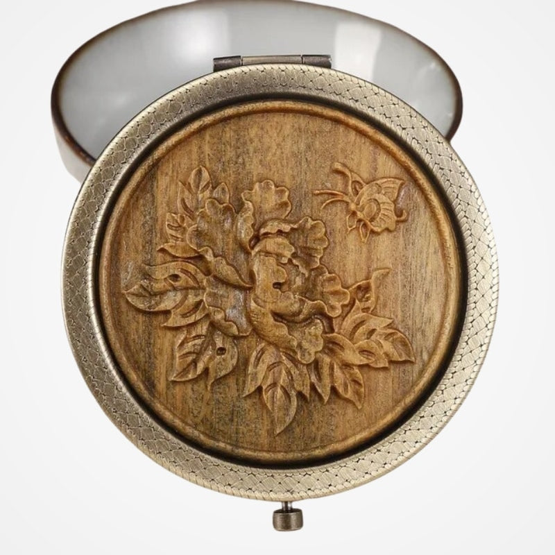 Miroir De Poche Décoratif Bois - vue 15