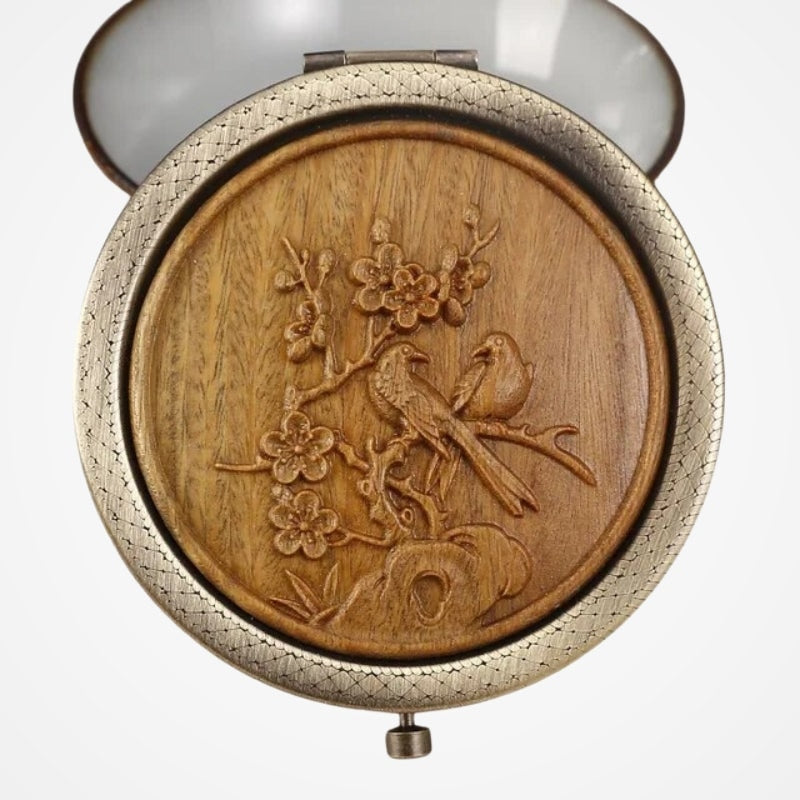 Miroir De Poche Décoratif Bois - vue 16