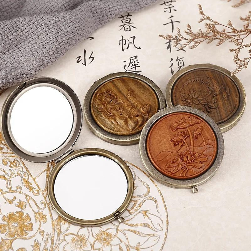 Miroir De Poche Décoratif Bois - vue 18