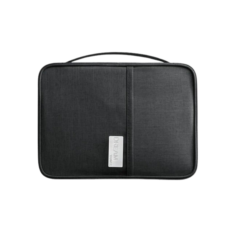 pochette voyage pour papiers argent