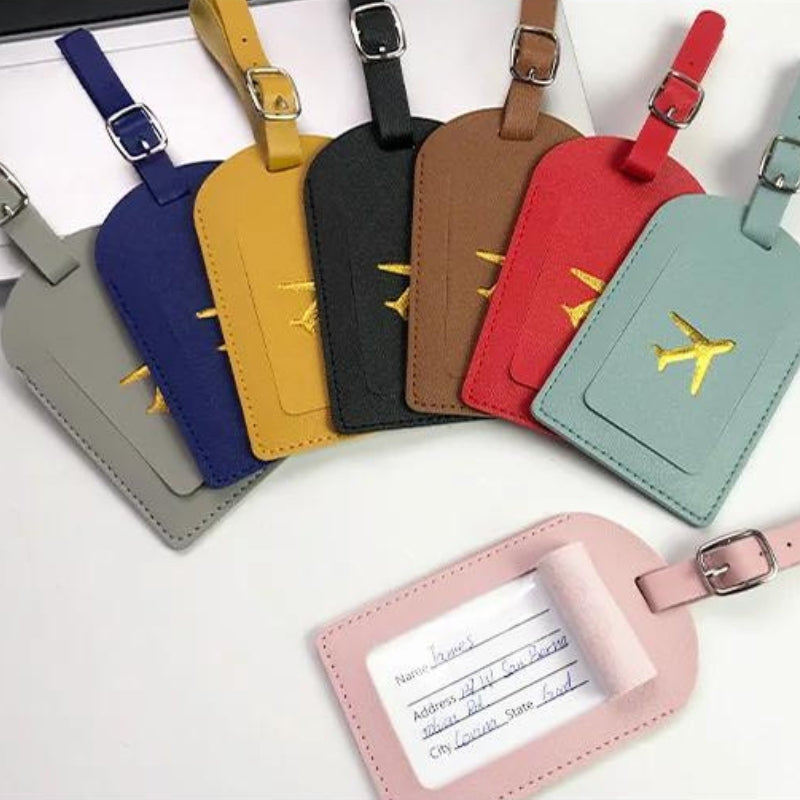 Porte Étiquette Bagage en Simili