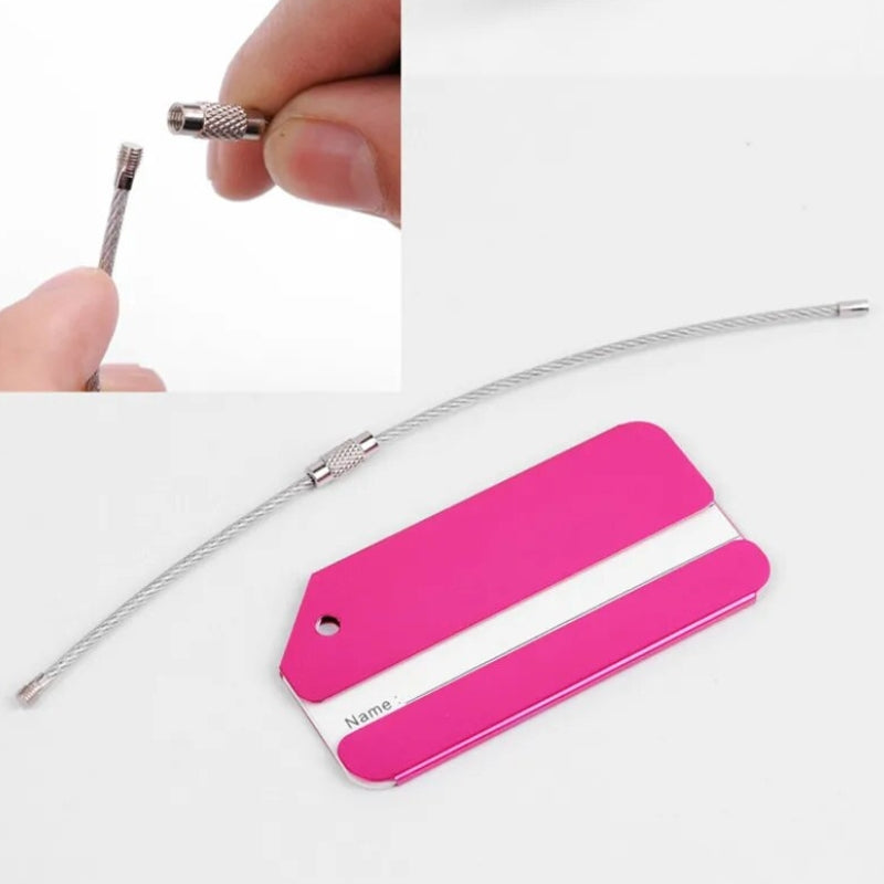 Porte Étiquette Métallique Pour Valise